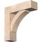 Ekena Millwork Thorton Block Smooth Bracket w/ Offset Brace, Douglas Fir, 7 1/2"W x 26"D x 26"H BKT0806X26X26THR05SDF - alternate 1